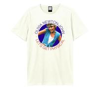 Amplified Men's Let´s Get Physical Olivia Newton-John T-Shirt in White | Size: 3XL Amplified White 3XL
