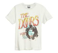 Amplified Men's Light My Fire The Doors T-Shirt in White | Size: Large Amplified White L
