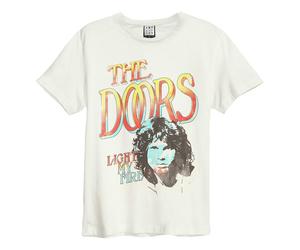 Amplified Men's Light My Fire The Doors T-Shirt in White | Size: Large Amplified White L