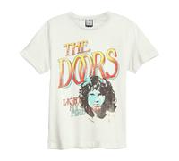 Amplified Men's Light My Fire The Doors Vintage T-Shirt in White | Size: 3XL Amplified White 3XL