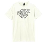Amplified Men's Line Art Logo Fleetwood Mac T-Shirt in White | Size: XS Amplified White XS