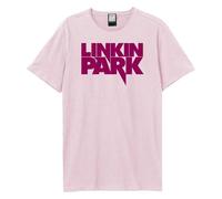 Amplified Men's Linkin Park Logo T-Shirt in Pink | Size: Medium Amplified Pink M