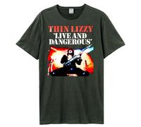 Live And Dangerous Thin Lizzy T-Shirt Amplified Charcoal M