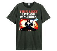Live And Dangerous Thin Lizzy T-Shirt Amplified Charcoal XL