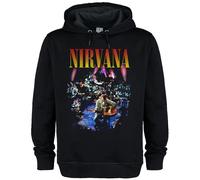 Amplified Men's Live In New York Nirvana Hoodie in Black | Size: Large Amplified Black L