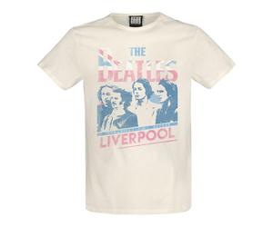Amplified Men's Liverpool 2nd Edition The Beatles T-Shirt in White | Size: Medium Amplified White M