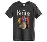 Amplified Men's Lonely Hearts The Beatles T-Shirt in Charcoal | Size: Small Amplified Charcoal S