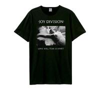 Amplified Men's Love Will Tear Us Apart Joy Division T-Shirt in Black | Size: Large Amplified Black L