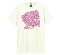 Amplified Men's Love You Bitch Lizzo T-Shirt in White | Size: Small Amplified White S
