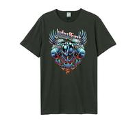 Amplified Men's Luke Preece Pain Killers Judas Priest T-Shirt in Charcoal | Size: Small Amplified Charcoal S