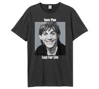 Amplified Men's Lust For Life Iggy Pop T-Shirt in Charcoal | Size: 3XL Amplified Charcoal 3XL
