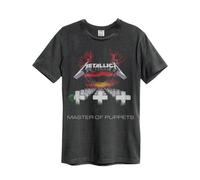 Amplified Men's Master Of Puppets Metallica T-Shirt in Charcoal | Size: Large Amplified Charcoal L