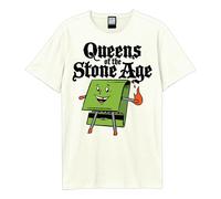 Amplified Men's Match Box Queens Of The Stone Age T-Shirt in White | Size: Medium Amplified White M