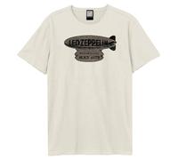 Amplified Men's May 1975 Led Zeppelin T-Shirt in Ecru | Size: Medium Amplified Ecru M