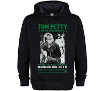 Amplified Men's Meadowlands Arena Tom Petty & The Heartbreakers Hoodie in Black | Size: Large Amplified Black L