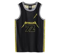Amplified Mens Metallica Basketball Jersey - Seventy Two - M - Black/Yellow
