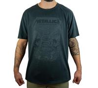 Amplified Men's Metallica-The Black Album T-Shirt, Grey (Charcoal Cc), (Size:M)