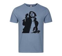 Amplified Men's Mick The Rolling Stones T-Shirt in Pale Blue | Size: 2XL Amplified Pale Blue 2XL