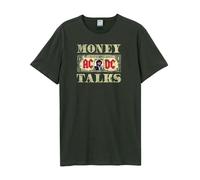 Amplified Men's Money Talks AC DC T-Shirt in Charcoal | Size: Medium Amplified Charcoal M