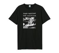 Amplified Men's Monk Fire Rage Against the Machine T-Shirt in Black | Size: Medium Amplified Black M