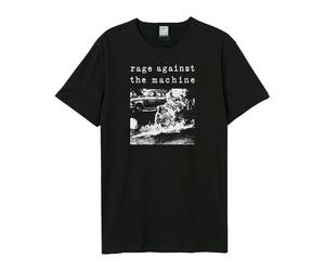 Amplified Men's Monk Fire Rage Against the Machine T-Shirt in Black | Size: Small Amplified Black S