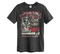 Amplified Mens Motorhead One Night Only T-ShirtXS Charcoal NS5193