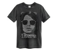 Amplified Men's Mr Mojo Risin The Doors T-Shirt in Charcoal | Size: Large Amplified Charcoal L