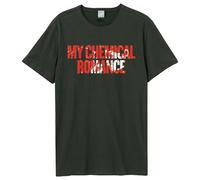 Amplified Men's My Chemical Romance Logo T-Shirt in Charcoal | Size: Large Amplified Charcoal L
