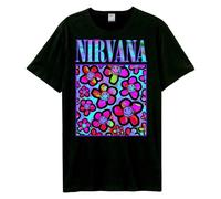 Amplified Unisex Adult Neon Flowers Nirvana T-Shirt GD3701