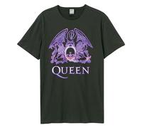 Neon Sign Queen T-Shirt Amplified Charcoal M