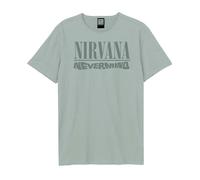 Amplified Men's Nevermind Nirvana T-Shirt in Pale Blue | Size: XS Amplified Pale Blue XS