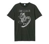 Amplified Men's New Dragon The Clash T-Shirt in Charcoal | Size: XL Amplified Charcoal XL