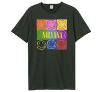 Amplified Men's Nine Square Nirvana T-Shirt in Charcoal | Size: Large Amplified Charcoal L