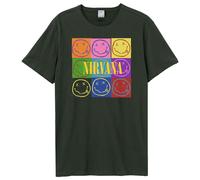 Amplified Men's Nine Square Nirvana T-Shirt in Charcoal | Size: Small Amplified Charcoal S