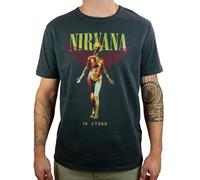 Amplified Men's Nirvana-in Utero Colour T-Shirt, Grey (Charcoal Cc), (Size:XL)