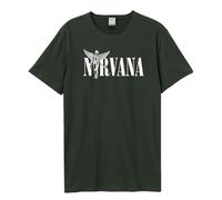 Amplified Men's Nirvana in Utero Herren T-Shirt Jersey, Quarter Sleeves, Crew Neck, Motif Print