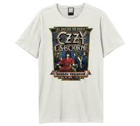 Amplified Men's No Rest For The Wicked Ozzy Osbourne T-Shirt in White | Size: Large Amplified White L