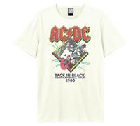 Amplified Men's North America Tour 80 AC DC Vintage T-Shirt in White | Size: XL Amplified White XL