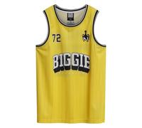 Amplified Mens Notorious Big Basketball Jersey (L) (Yellow)