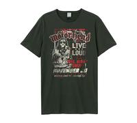 Amplified Men's One Night Only Motorhead T-Shirt in Charcoal | Size: Large Amplified Charcoal L