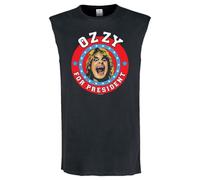 Amplified Mens Ozzy Osbourne Sleeveless Tank Top Charcoal S