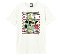 Amplified Men's Paisley Live In Concert The Who T-Shirt in White | Size: 3XL Amplified White 3XL