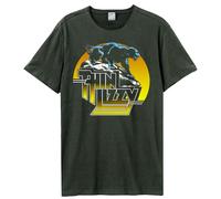 Amplified Men's Panther Thin Lizzy T-Shirt in Charcoal | Size: 2XL Amplified Charcoal 2XL