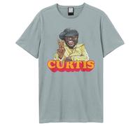 Amplified Men's Peace Curtis Mayfield T-Shirt in Pale Blue | Size: Small Amplified Pale Blue S