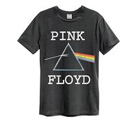 Amplified Men's Pink Floyd-Dark Side of The Moon T-Shirt, Grey (Charcoal Cc), (Size:S)