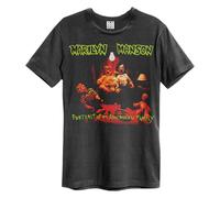 Amplified Men's Portrait of an American Family Marilyn Manson T-Shirt in Charcoal | Size: 3XL Amplified Charcoal 3XL