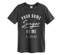 Amplified Men's Pour Some Sugar On Me Def Leppard T-Shirt in Charcoal | Size: XS Amplified Charcoal XS