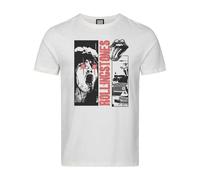 Amplified Men's Punk Poster The Rolling Stones T-Shirt in White | Size: Medium Amplified White M