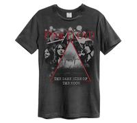 Amplified Men's Pyramid Faces Pink Floyd T-Shirt in Charcoal | Size: XL Amplified Charcoal XL