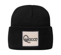 Amplified Men's Queen Logo Beanie in Black Amplified Black One Size